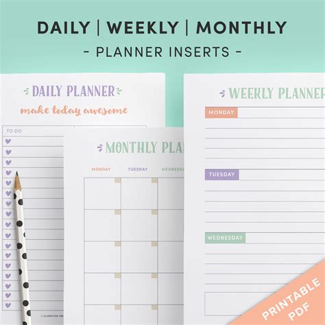 Planners: Daily, Weekly, & Monthly Planners from .